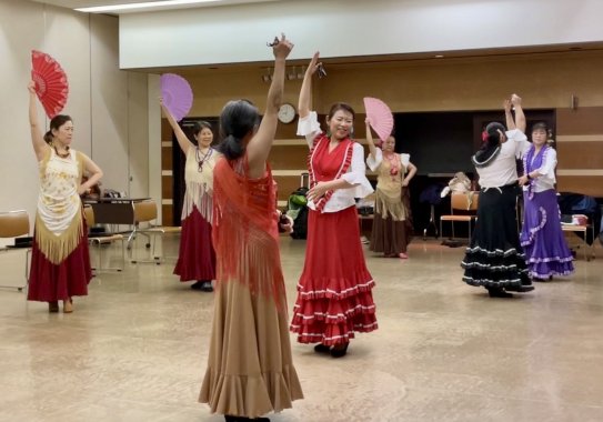 フラメンコレッスン風景